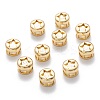 Real 18K Gold Plated Brass Inlaid Cubic Zirconia Multi-Strand Links KK-A154-01G-C-4