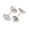 304 Stainless Steel Stud Earring Findings STAS-D389-03E-P-2