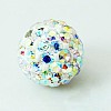 Pave Disco Ball Beads X-RB-H258-8MM-101-1