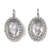 304 Stainless Steel Micro Pave Cubic Zirconia Charms STAS-K302-01E-P-1