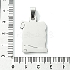 Non-Tarnish 201 Stainless Steel Pendants STAS-U003-07P-3