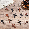 100Pcs 2 Styles Dyed Wood Pendants FIND-BM0001-13-5