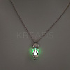 Alloy with Luminous Resin Bead Inside Pendant Necklaces for Women Men FS-WG4D5C2-03-1