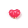 Brass Enamel Beads KK-G541-01C-1
