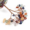 Natural Mixed Stone Chips Tree of Life Decorations DJEW-B013-01E-2
