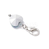 Heart Glass Pendant Decorations HJEW-JM03771-01-5