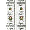 50Pcs Christmas Square with Word Merry Christmas Roll Stickers DIY-M070-03D-2