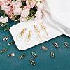 36Pcs Brass Clip-on Earring Converters Findings KK-SP0001-10G-4