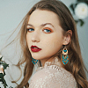 4 Pairs 4 Colors Glass Seed Beaded Tassel Chandelier Earrings EJEW-FI0002-40-6