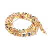 Transparent Electroplate Glass Beads Strands GLAA-Q099-I01-09-2
