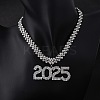 Brass Full Crystal Rhinestone 2025 Pendant Necklaces for Women LS-NJEW-Q005-01P-5