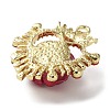Rack Plating Light Gold Alloy Rhinestone Pendants PALLOY-Z016-04G-2