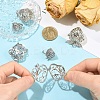 6Pcs 3 Styles Brass & Alloy  Bead Cage Pendants FIND-YW0011-82-3