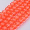 Baking Paint Transparent Glass Bead Strands GLAA-S031-10mm-27-2