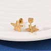 304 Stainless Steel Star Stud Earrings EJEW-I320-10G-2
