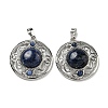 Natural Sodalite Pendants G-Q158-03R-1