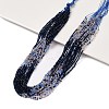 Transparent Gradient Color Glass Beads Strands GLAA-H021-01A-39-1