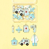 18Pcs 7 Styles Medical Theme Alloy Enamel Pendants FIND-FS0004-32B-7