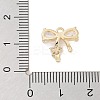Brass Pave Clear Cubic Zirconia Charms LS-KK-Z061-17G-3