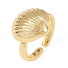 Ocean Theme Brass Cuff Rings RJEW-C135-01G-07-4