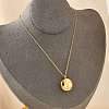 304 Stainless Steel Clear Cubic Zirconia Constellation Pendant Necklaces NJEW-R021-02G-01-2