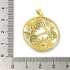 Brass Micro Pave Colorful Cubic Zirconia Pendants KK-Z042-10G-3