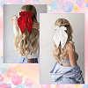 5Pcs 5 Colors Bowknot Polyester Hair Barrettes PHAR-SP0001-18B-6