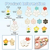 28Pcs 10 Styles Alloy Enamel Pendants ENAM-FS0002-16-4