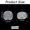 120Pcs Comfort Silicone Earring Pads KY-SP0001-04-2