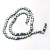 Electroplate Non-magnetic Synthetic Hematite Bead Strands G-F300-24B-07-2