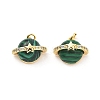 Synthetic Malachite Pendants KK-B129-13G-02-1