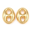 Brass Oval Links Connector Charms KK-H292-47G-02-1