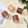 Non-woven Fabrics Imitation Wood Grain Adhesive Tape DIY-GF0005-15C-4