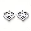 Non-Tarnish 201 Stainless Steel Charms X-STAS-N092-82-2