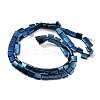 Electroplated Non-magnetic Synthetic Hematite Beads Strands G-G089-B02-14-2