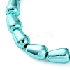 Electroplated Synthetic Non-Magnetic Hematite Beads Strands G-C248-H01-6x12mm-4