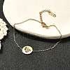 304 Stainless Steel Link Bracelets for Women BJEW-Z087-01G-1