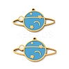 304 Stainless Steel Enamel Pendants STAS-M102-22G-1