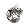 304 Stainless Steel & ABS Plastic Pearl Pendants STAS-G369-04P-02-1