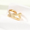 304 Stainless Steel Cuff Open Rings SA-CBAD22F-01G-D-5