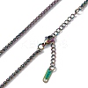 Ion Plating(IP) 304 Stainless Steel Wheat Chain Necklace for Men Women NJEW-K245-021A-2