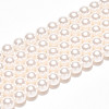 Baking Paint Pearlized Glass Pearl Bead Strands X-HY-N002-4mm-A11-3