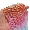 Transparent Painted Glass Beads Strands LS-DGLA-A034-T2mm-A19-2