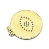 Brass Micro Pave Clear Cubic Zirconia Pendants KK-M207-F03-08-2