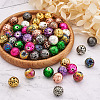 120Pcs 12 Style Electroplated Natural Lava Rock Beads Strands G-CD0001-01B-6