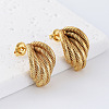 Geometric 304 Stainless Steel Stud Earrings for Women PP5518-1