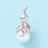 Shell Pearl Pendants KK-C004-10P-3