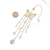Stainless Steel Butterfly Pendant Decorations HJEW-JM02041-3