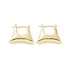 Brass Trapezoid Thick Hoop Earrings for Women EJEW-F303-10G-1