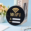Acrylic Wifi Password Signages AJEW-WH0542-66B-3